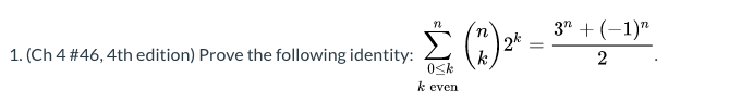 Solved 1. (Ch 4 #46, 4th edition) Prove the following | Chegg.com