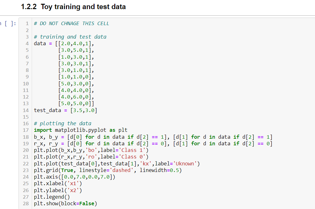 Solved 1.2.1 Overview k-NN is a supervised machine learning | Chegg.com