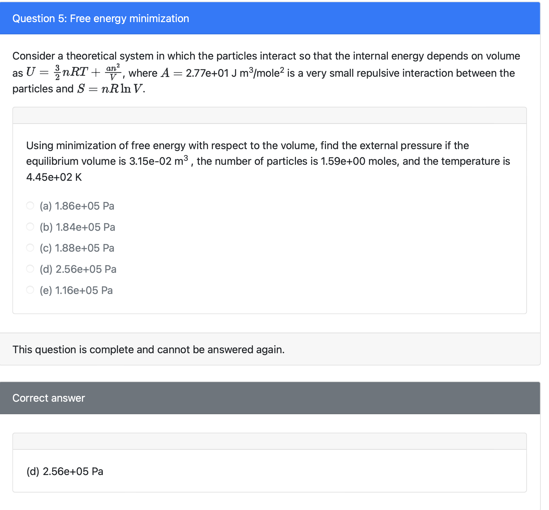 Solved Consider a theoretical system in which the particles