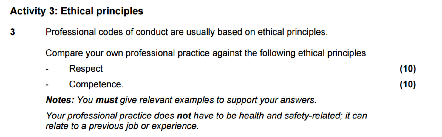 Solved Activity 3: Ethical principles Activity 3: Ethical | Chegg.com
