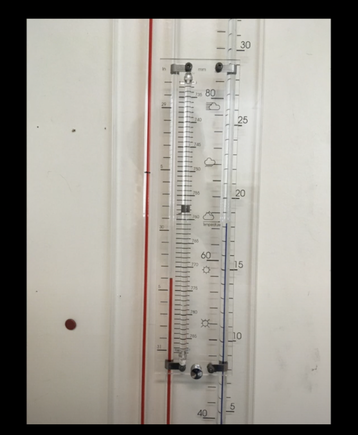 Solved How do you read the barometric pressure? What is the