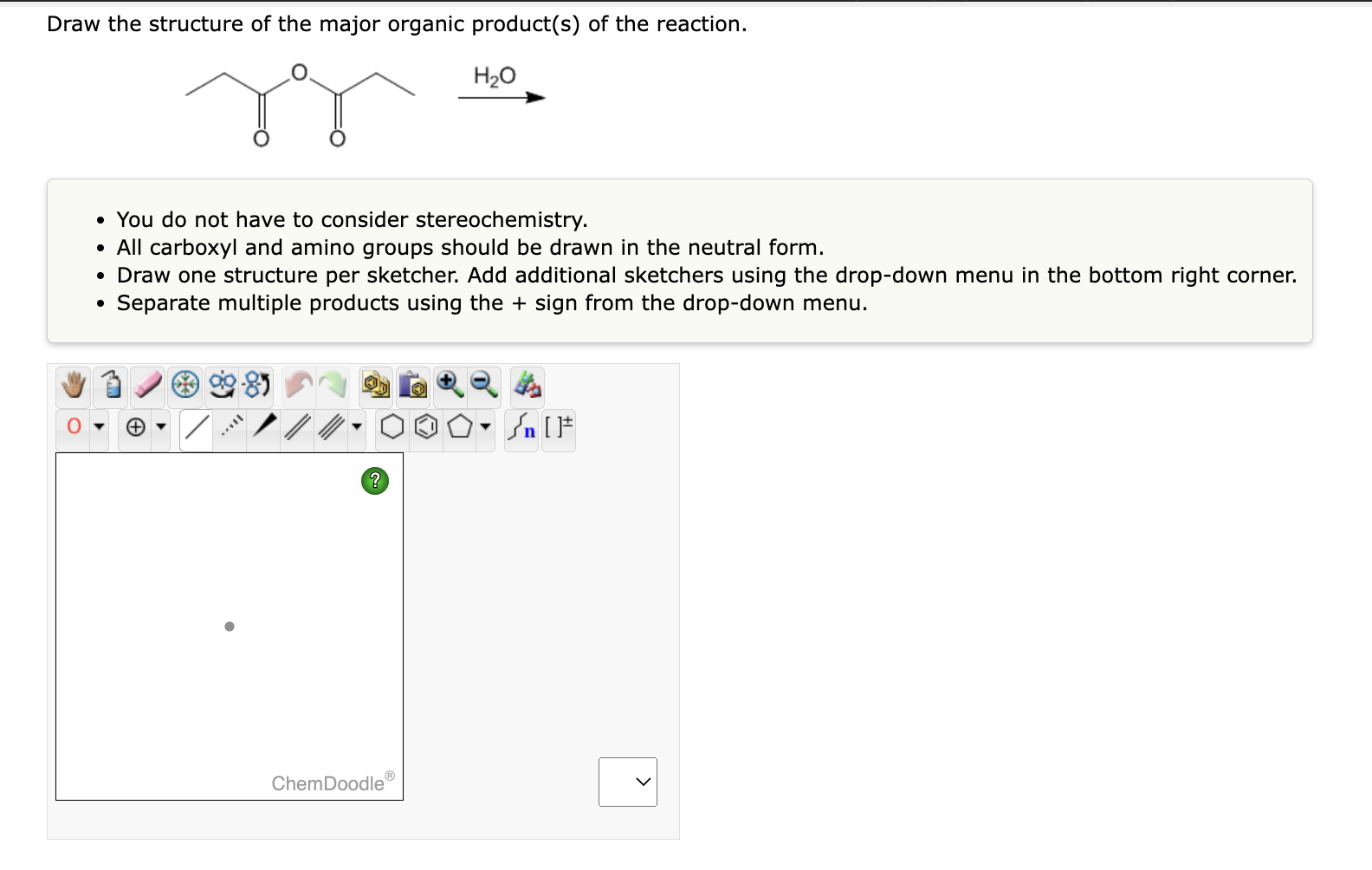 Solved Draw the structure of the major organic product(s) of | Chegg.com