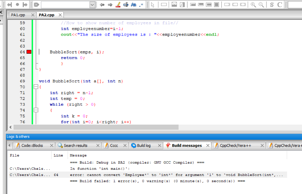 Solved I need to dynamically allocate a space for the | Chegg.com