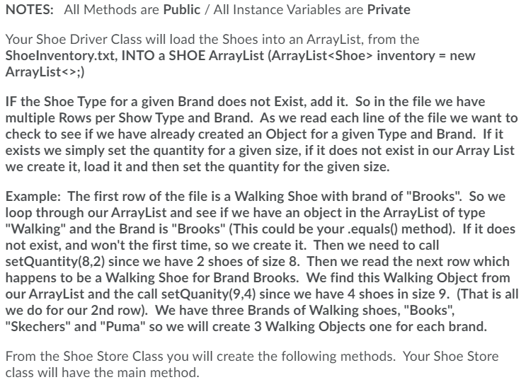 Sample Output Suzy's Shoe Store Super Stats Most | Chegg.com