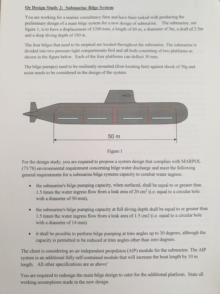 trim of a submarine