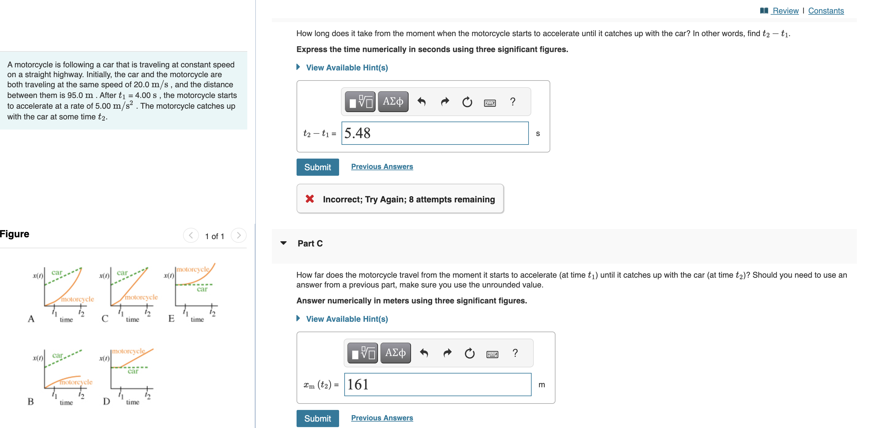 Solved How long does it take from the moment when the