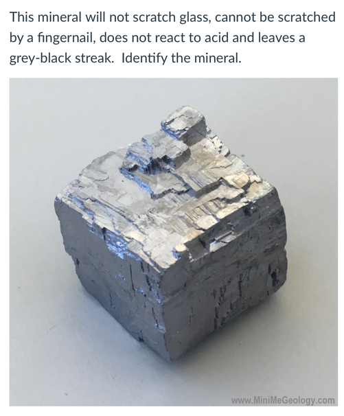 Solved This mineral will not scratch glass, cannot be