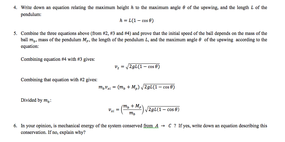 Mathematical Equation For The Conservation Of Mechanical Energy