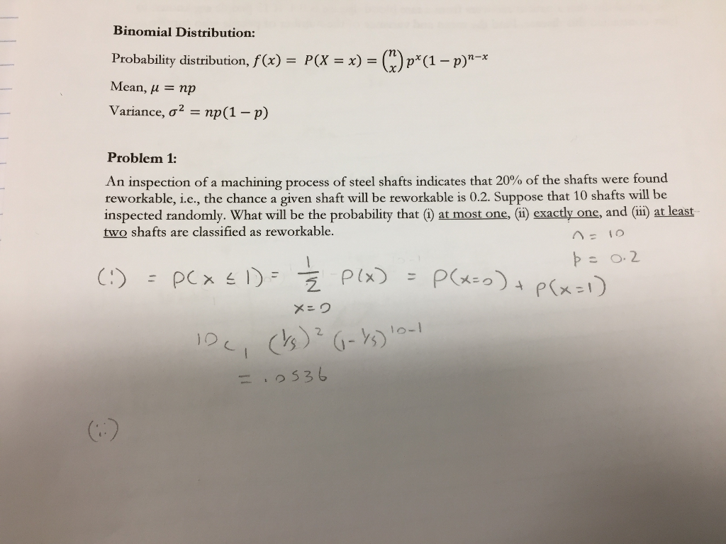 Solved Binomial Distribution C P1 Probability Distribu Chegg Com