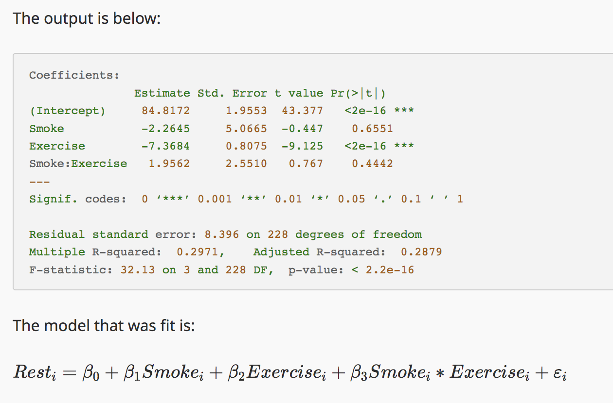 Solved Calculate a 95% confidence interval for the effect of | Chegg.com