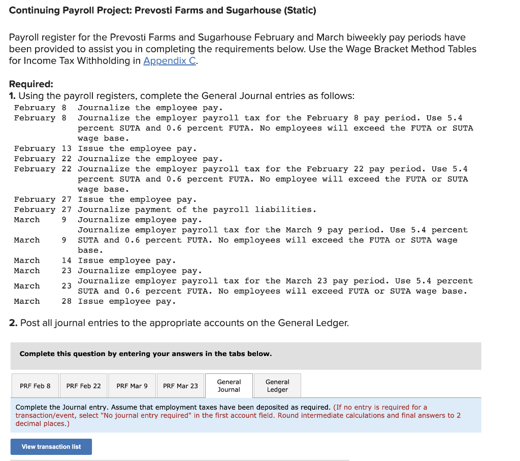 continuing-payroll-project-prevosti-farms-and-chegg