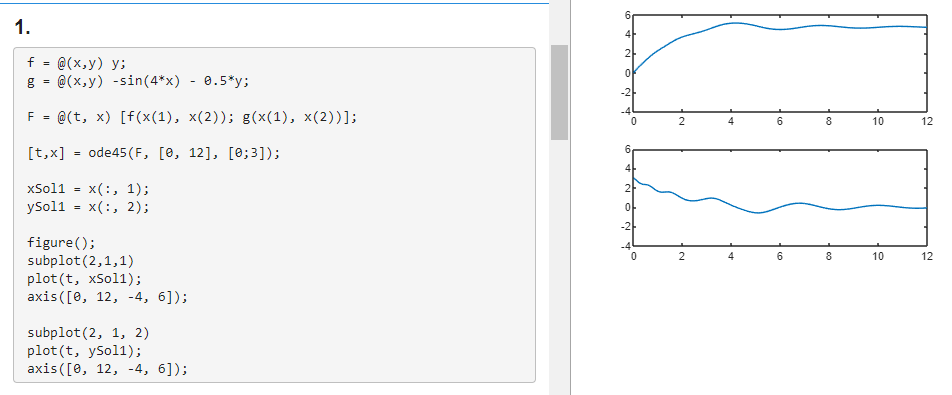 1. Consider the first order system of differential | Chegg.com
