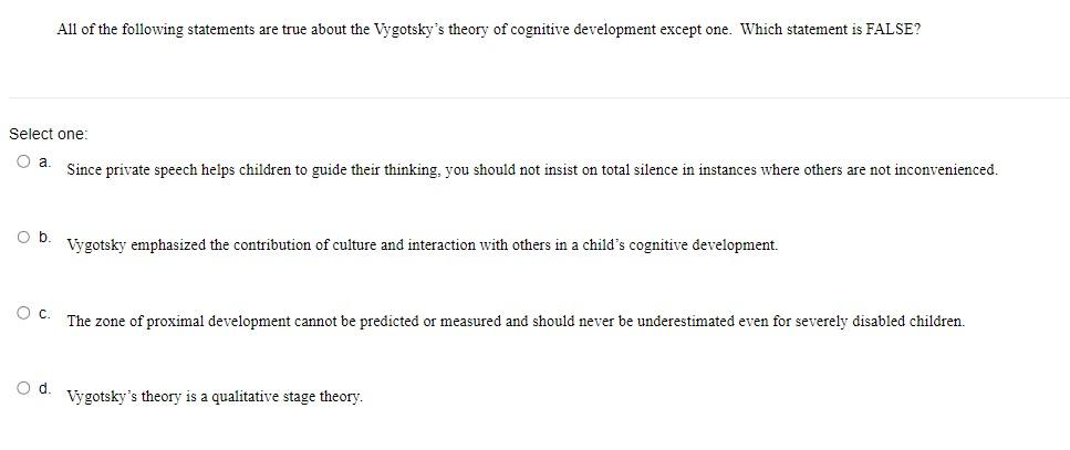 Vygotsky emphasized discount