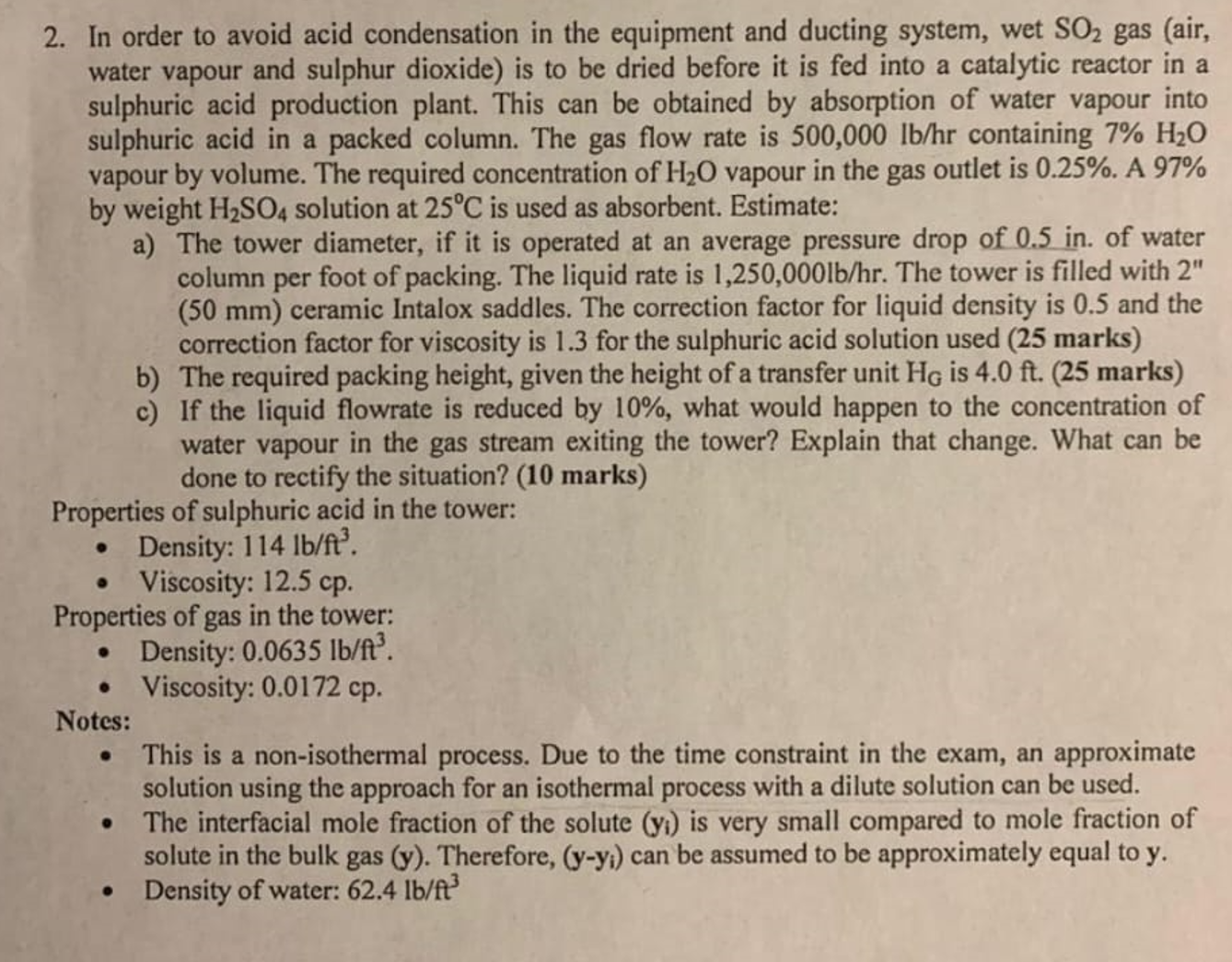 Solved 2. In order to avoid acid condensation in the | Chegg.com