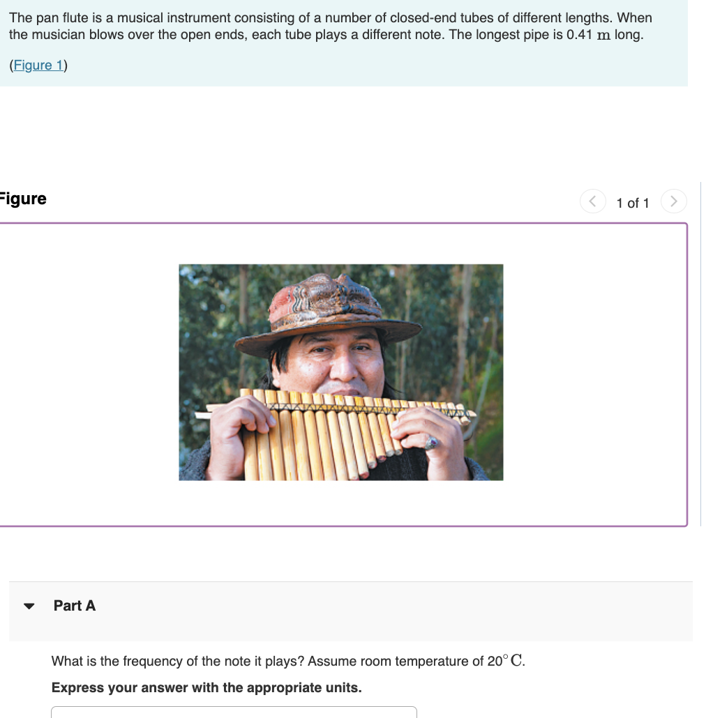 Solved The pan flute is a musical instrument consisting of a