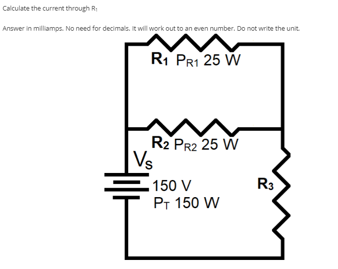 Solved Calculate The Current Through R1 Answer In Milliamps. | Chegg.com