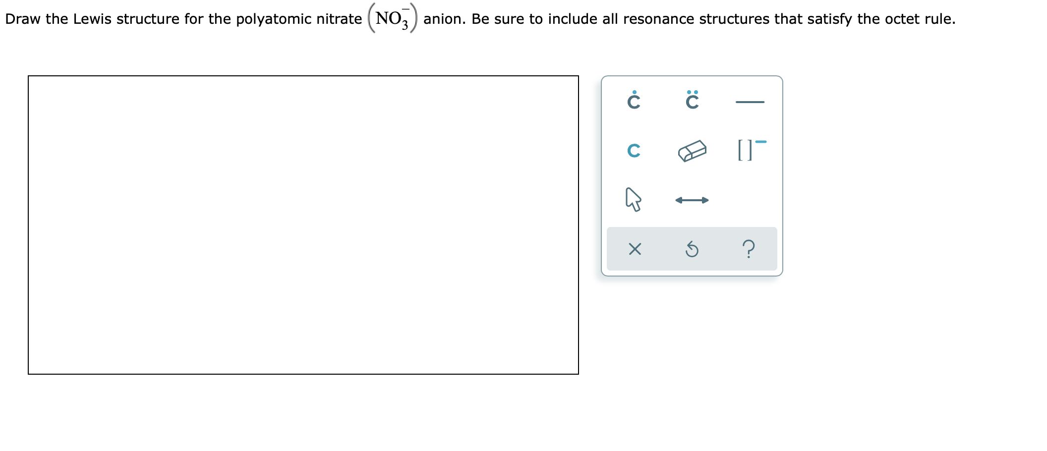 Solved Draw the Lewis structure for the polyatomic nitrate