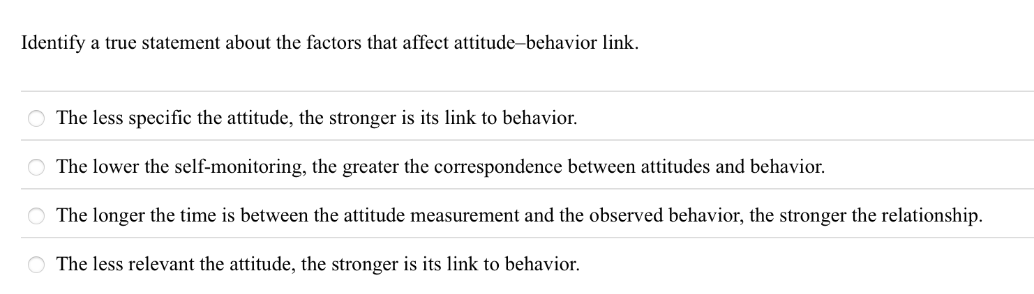 Solved Identify a true statement about the factors that | Chegg.com