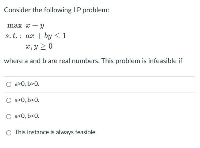 Solved Problem 4 Consider The Following Lp Minimize Chegg Com