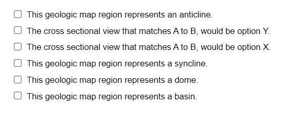 Solved QUESTION 5 Below is a geologic map - this is an | Chegg.com