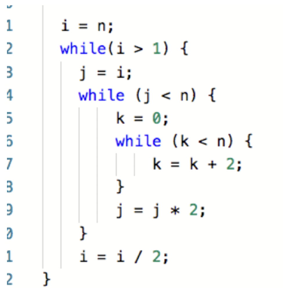 Solved Find the time complexity (O(n)) of the following set | Chegg.com