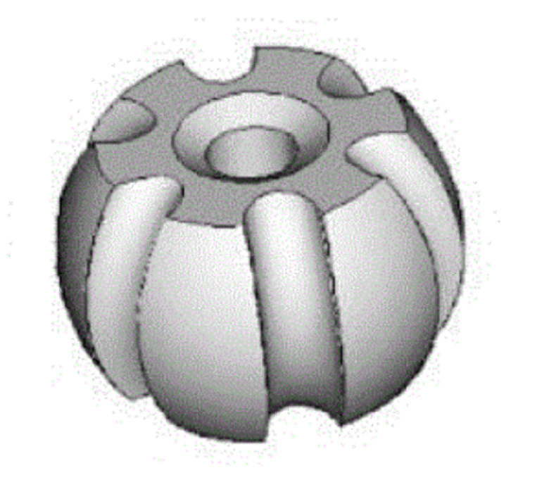 Solved Please, 3D model this object using any 3D software | Chegg.com
