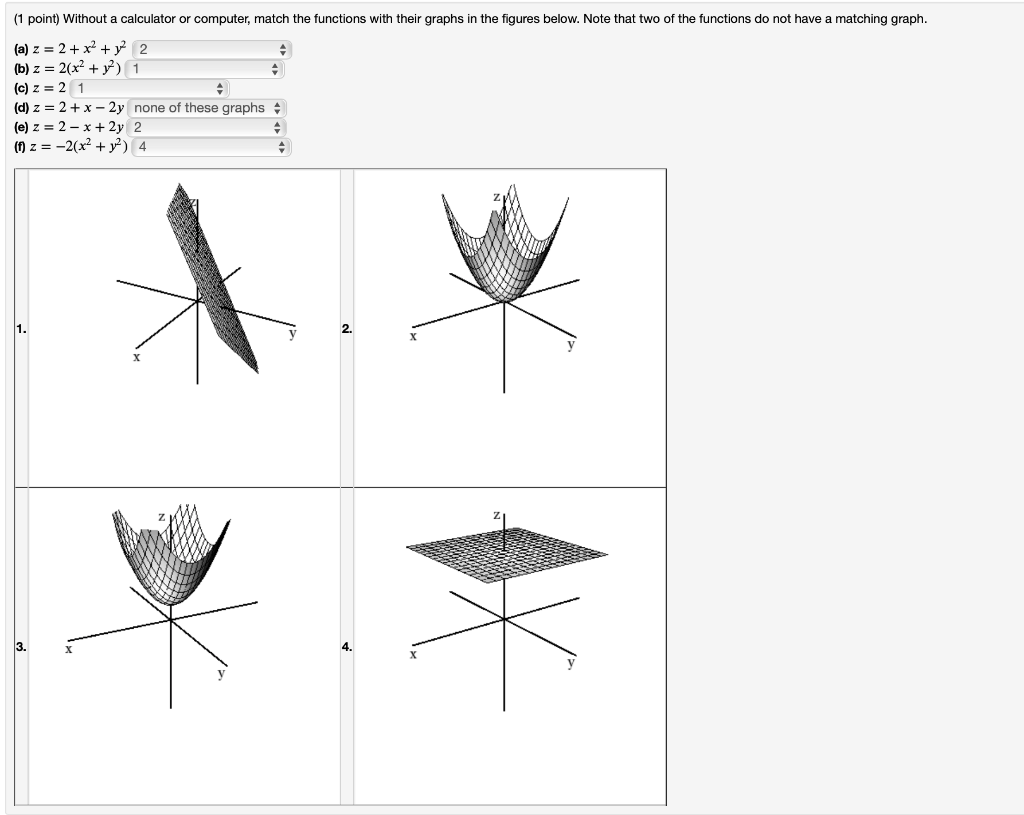 solved-1-point-without-a-calculator-or-computer-match-the-chegg