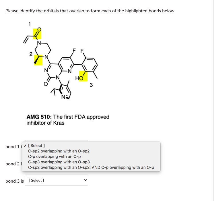 Solved Please identify the orbitals that overlap to form | Chegg.com