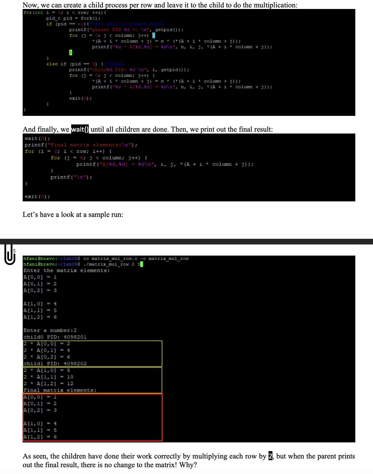 Solved Step 3. Scalar Matrix Multiplication From math, we | Chegg.com