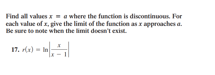 Solved Find all values x = a where the function is | Chegg.com