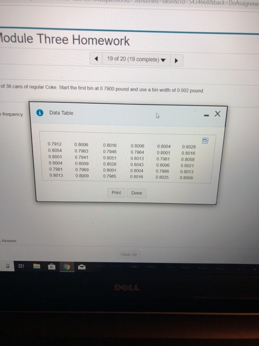 Solved × | (D 3-1 MyStatlab. Module Three H @ Do Homework , | Chegg.com