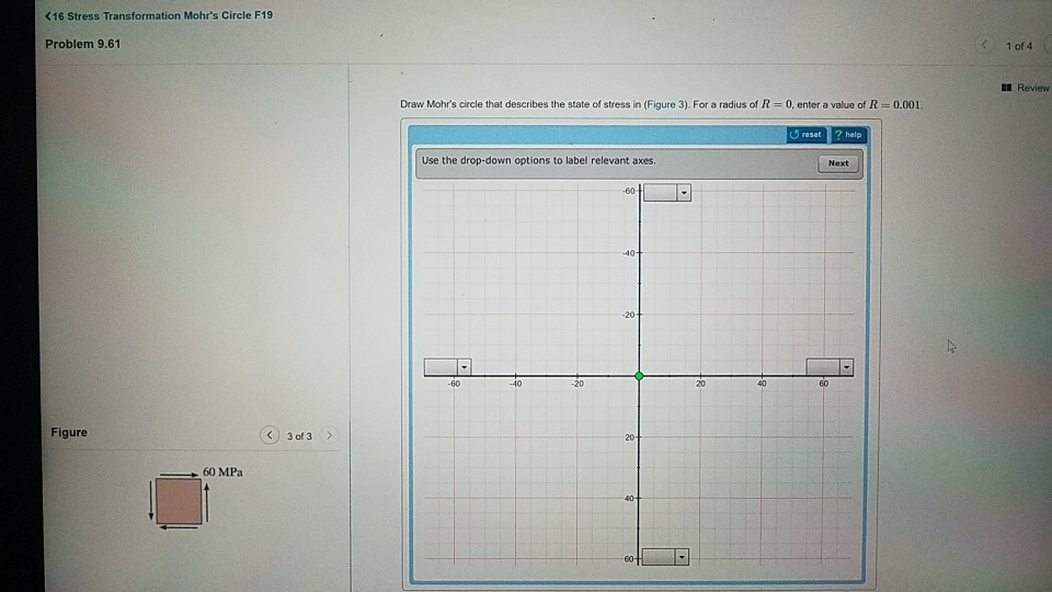 Solved Problem 9.61 Draw Mohr's circle that describes the | Chegg.com