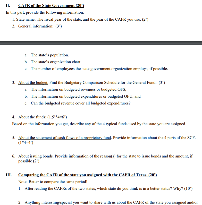 Project_NFPO & CAFR (50 points) Instructions: 1st, in | Chegg.com