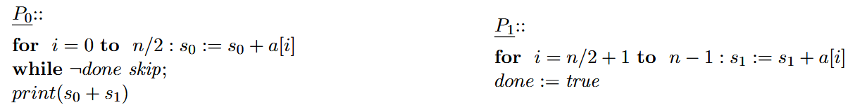Solved What programming language is this concurrent program | Chegg.com