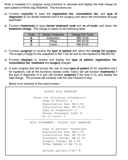 Solved Write A Complete C Program Using Functions To Chegg Com