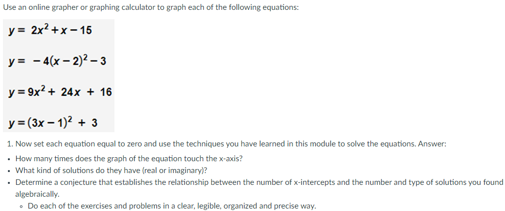 Use an online grapher or graphing calculator to graph | Chegg.com