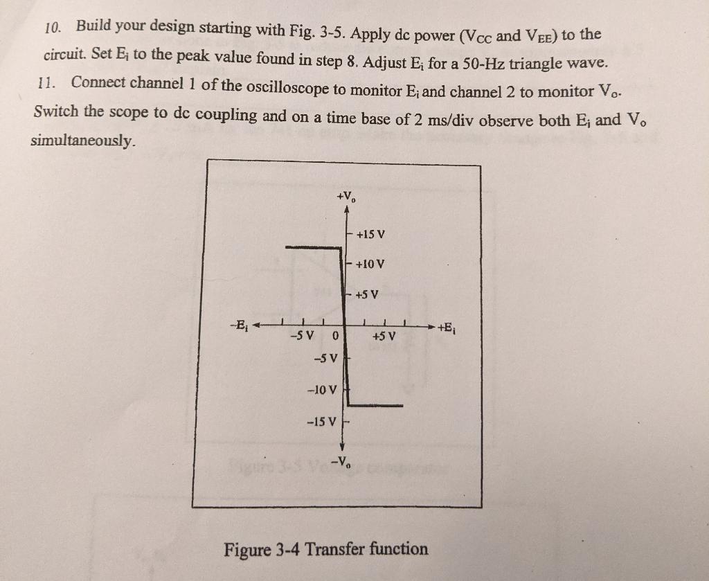 Solved Procedure B: Design And Testing Of A Voltage | Chegg.com