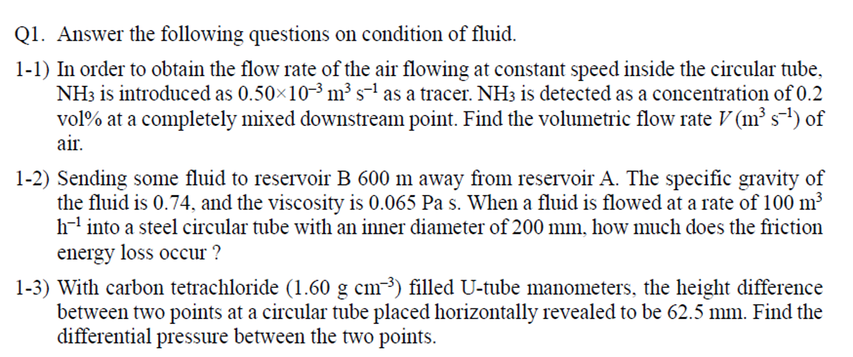 Solved Q1. Answer the following questions on condition of | Chegg.com