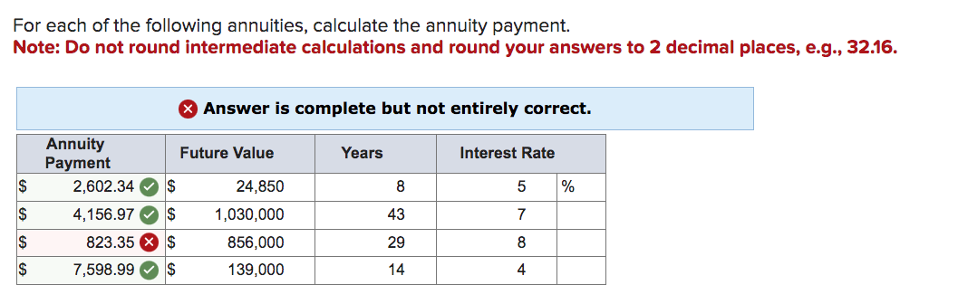 Solved For Each Of The Following Annuities Calculate The 5556