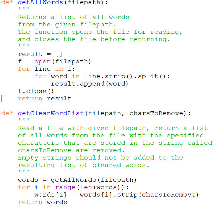 Solved Find frequently occuring words Finally, | Chegg.com