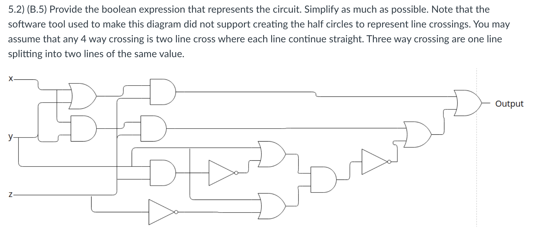 Solved 5.2) (B.5) Provide The Boolean Expression That | Chegg.com