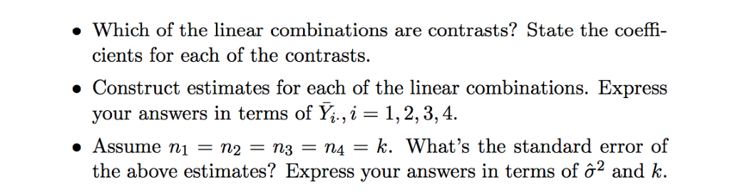 Solved 1. Question 1: Consider the following linear | Chegg.com
