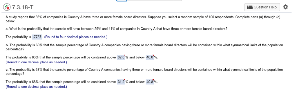Solved The correct answers are filled in already, but could | Chegg.com