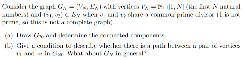 Solved = Consider the graph G n = (VN, EN) with vertices Vn | Chegg.com