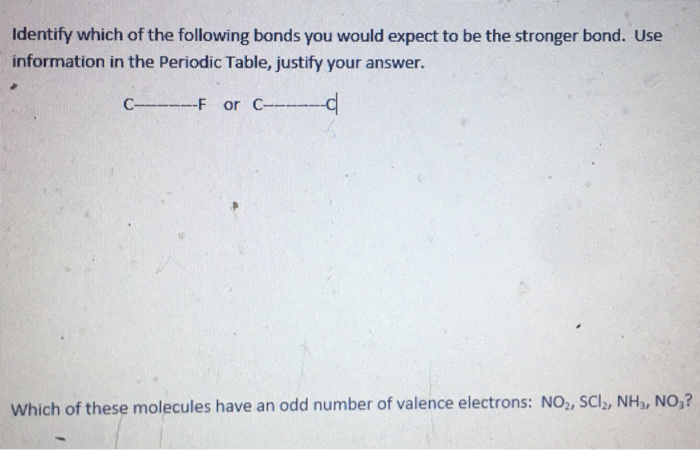 Solved Identify Which Of The Following Bonds You Would | Chegg.com