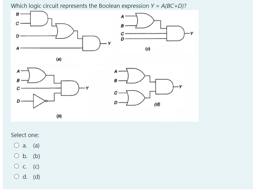 Solved The logic symbol drawn is that of the: Select one: a. | Chegg.com