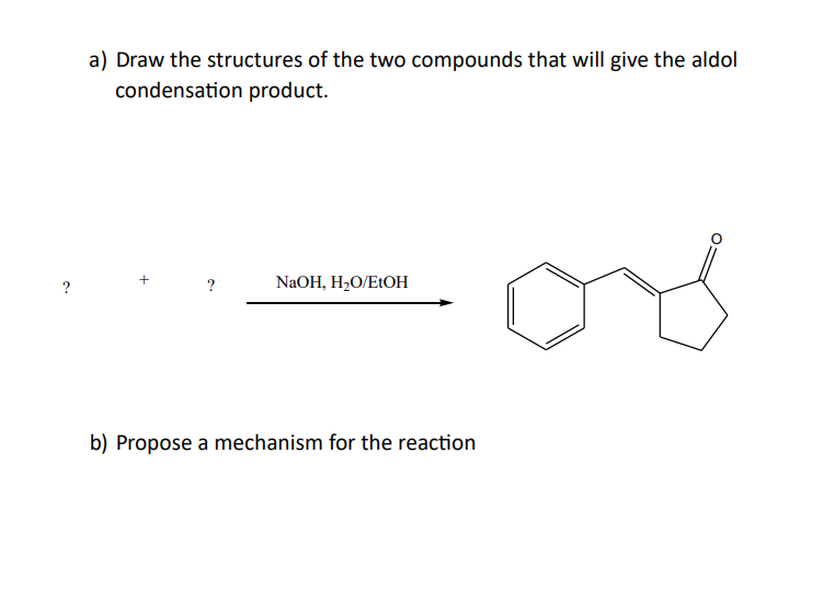 Solved A) Draw the structures of the two compounds that will | Chegg.com