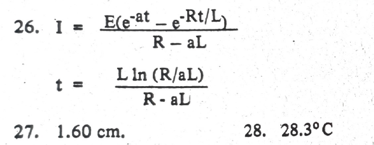 Solved 26. An inductance L henries and a resistance R ohms | Chegg.com
