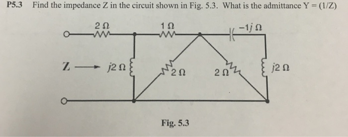 Solved Find the impedance Z in the circuit shown in Fig. | Chegg.com