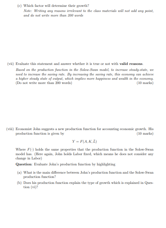 Solved Short response (5 marks) 1. Provide one example of | Chegg.com